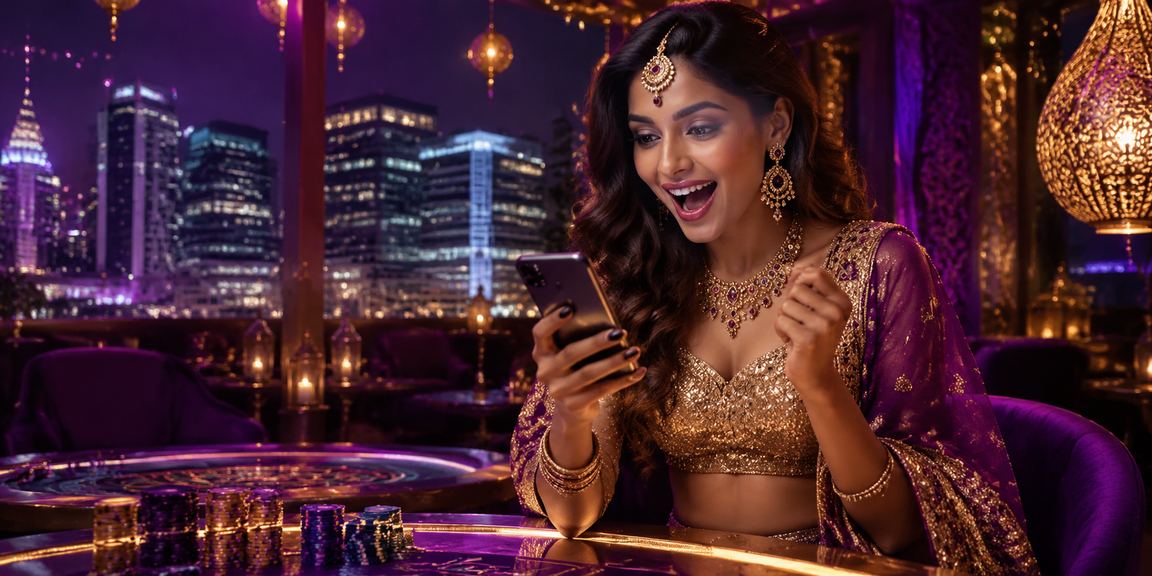 4ro mobile casino interface showcasing Bollywood themed graphics